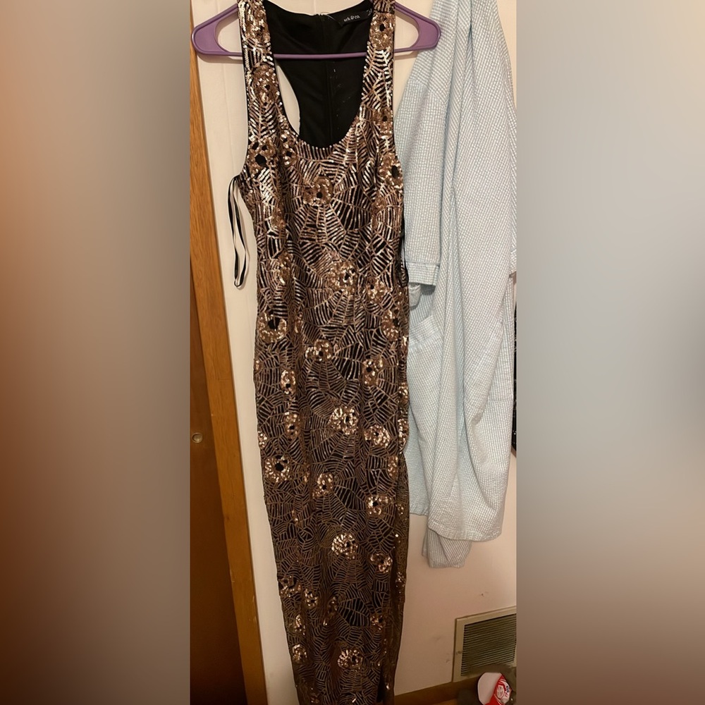Gold sequence dress